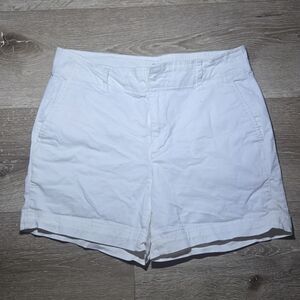 Classic White Women's Cotton Shorts
